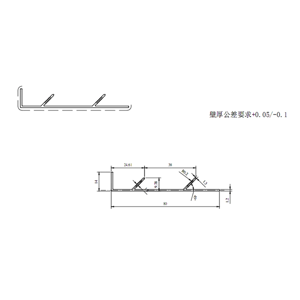 Aluminum Alloy Baseboard 