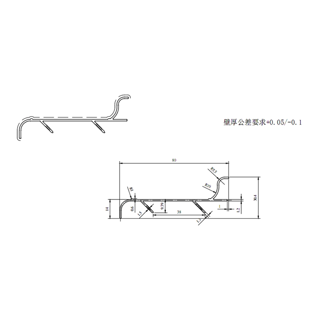 Aluminum Alloy Baseboard 