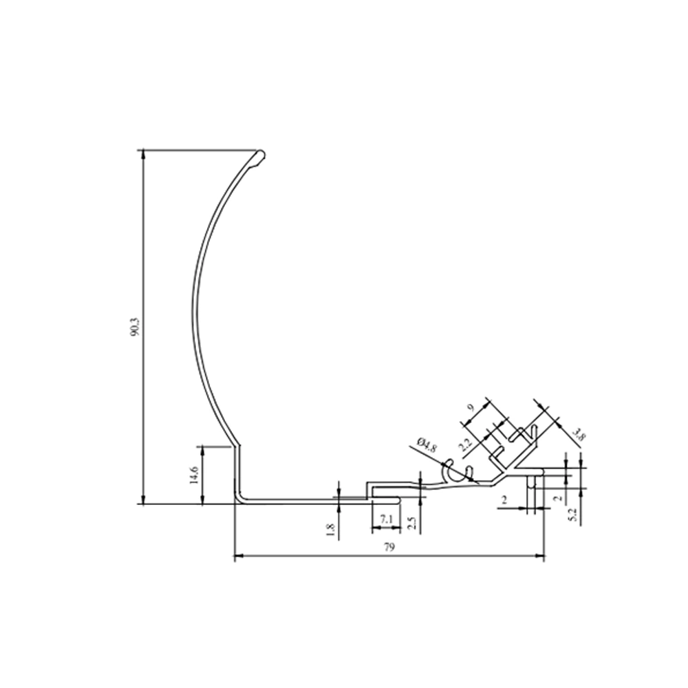 Aluminum Alloy Lace Curtains  - GH-C0102