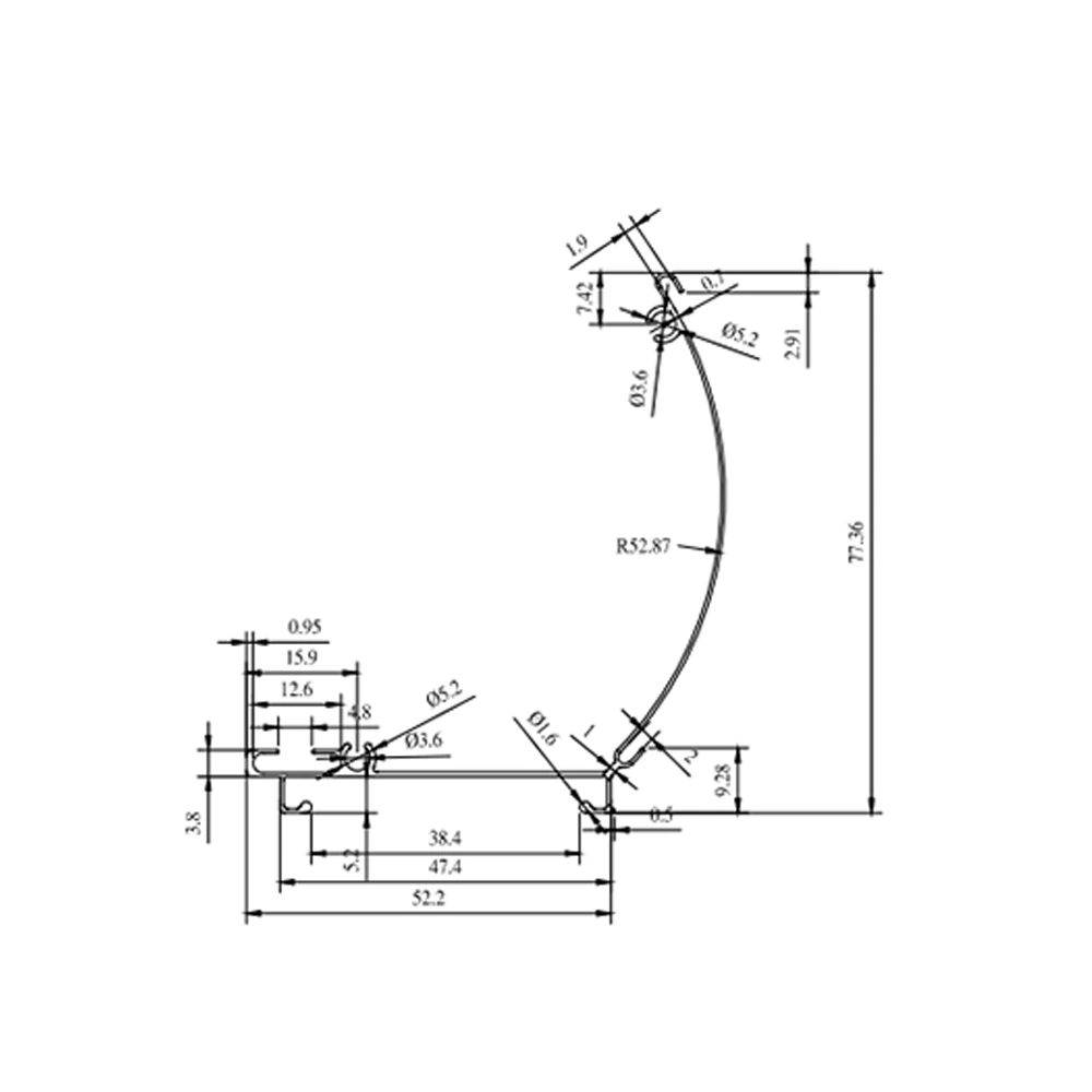 Aluminum Alloy Lace Curtains  - GH-C0140