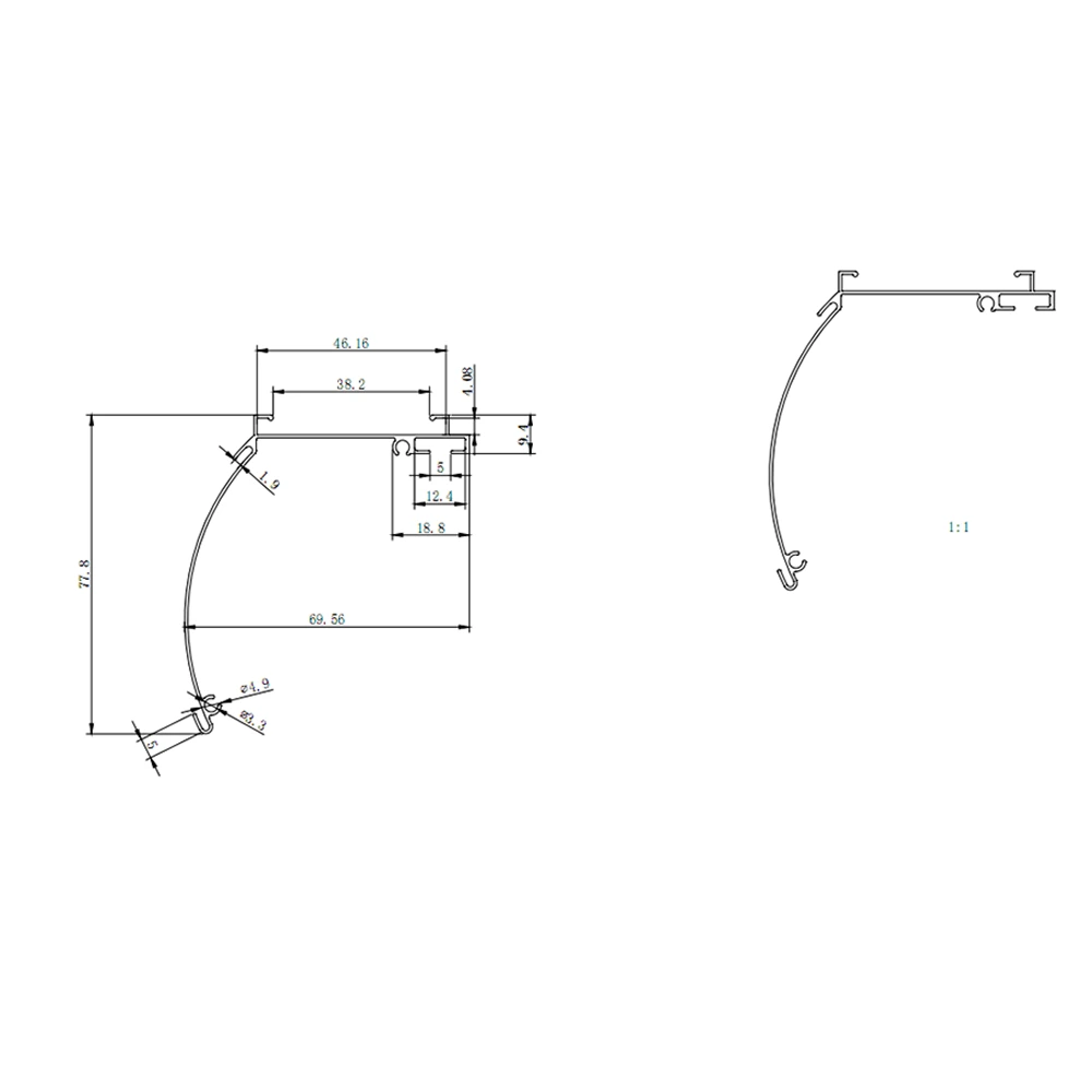 Aluminum Alloy Lace Curtains  - GH-C0199
