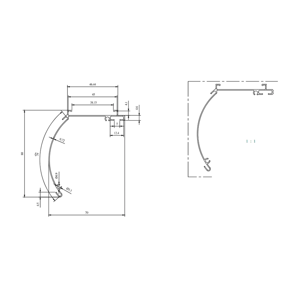 Aluminum Alloy Lace Curtains  - GH-C0265