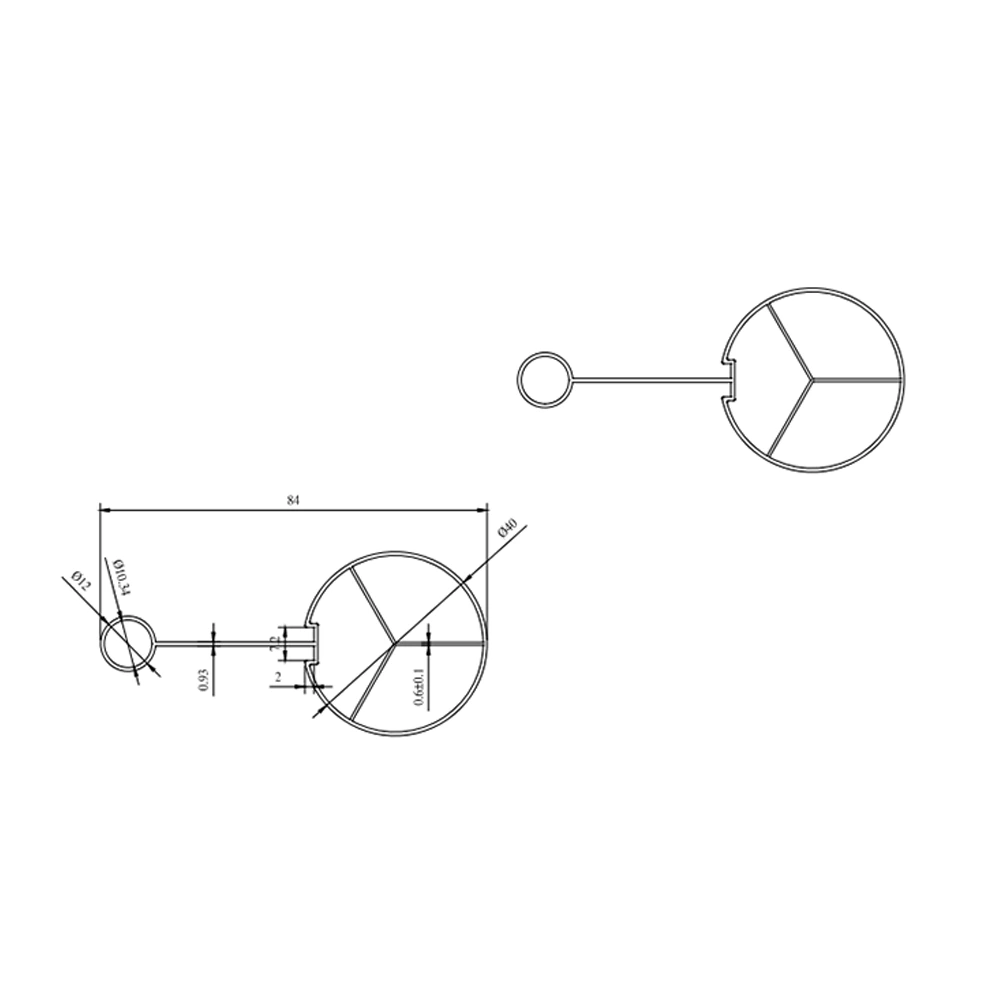 Aluminum Alloy Clothes Drying Rod  - GH-GYSQ06A