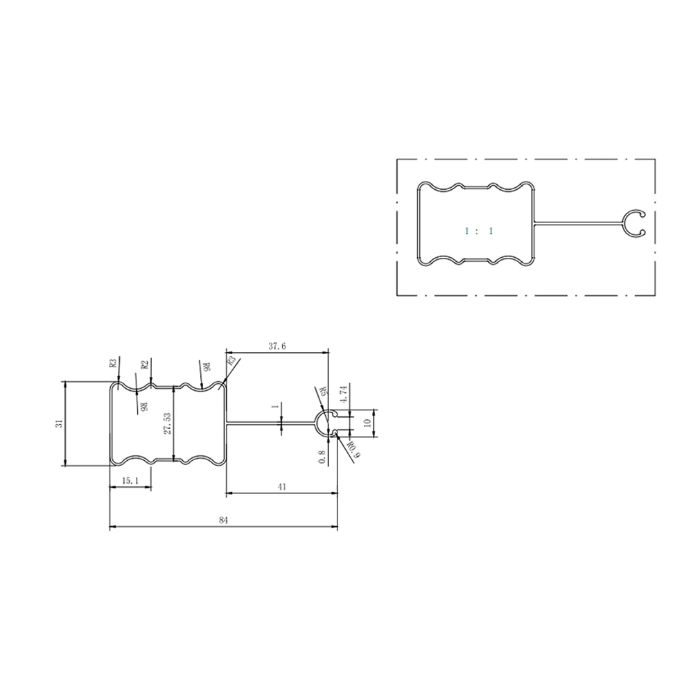 Aluminum Alloy Clothes Drying Rod 
