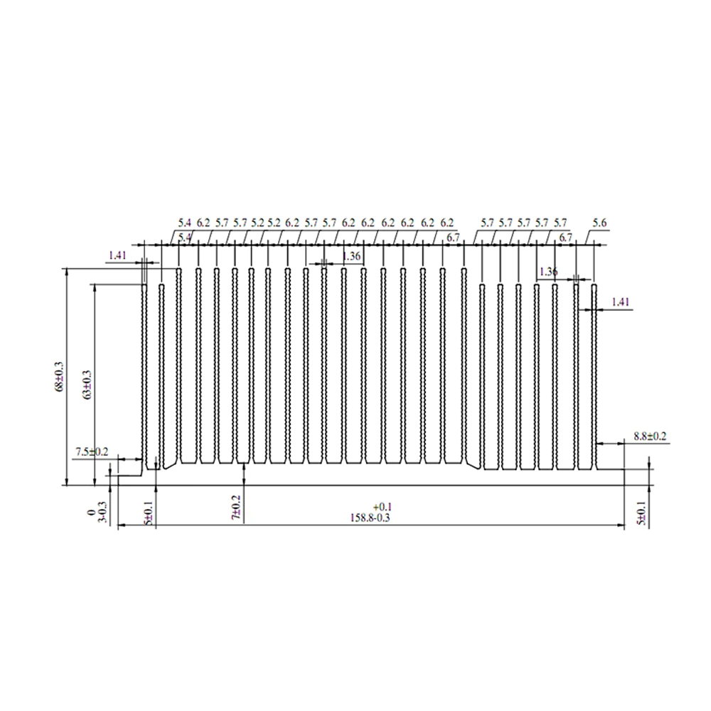 Aluminum Alloy Radiator GH-MH-AUX0117-G - 