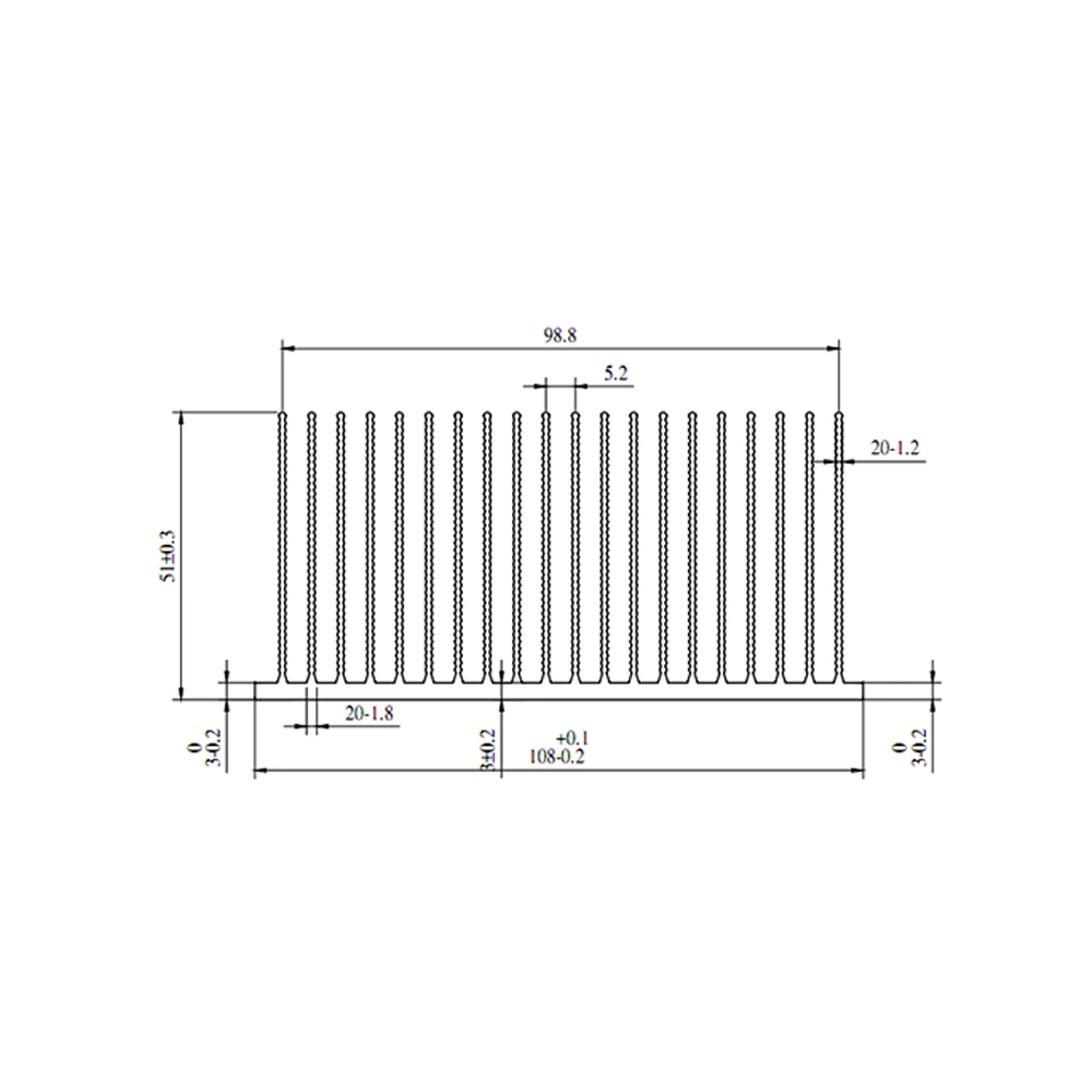 Aluminum Alloy Radiator GH-MH-AUX016-G - 