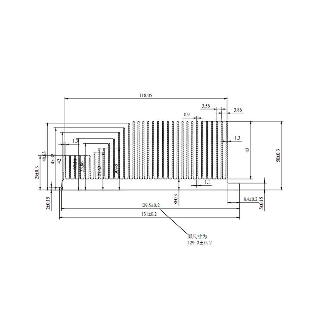 Aluminum Alloy Radiator GH-MH-T0116A-GA - 