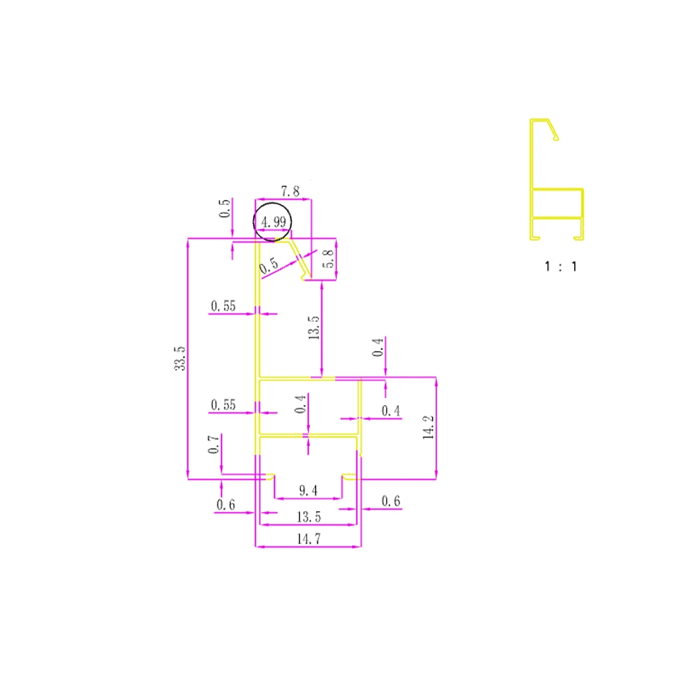 Aluminum Alloy Mirror 