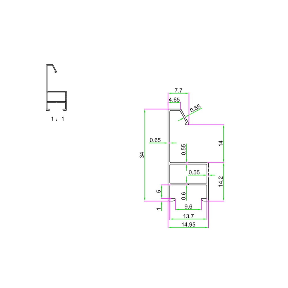 Aluminum Alloy Mirror  - TD001