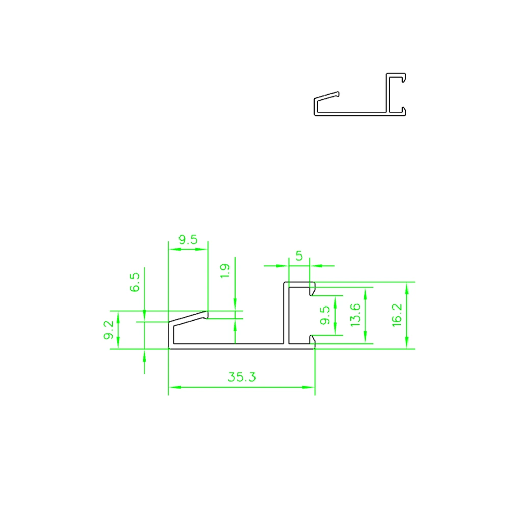 Aluminum Alloy Mirror  - WD-3516