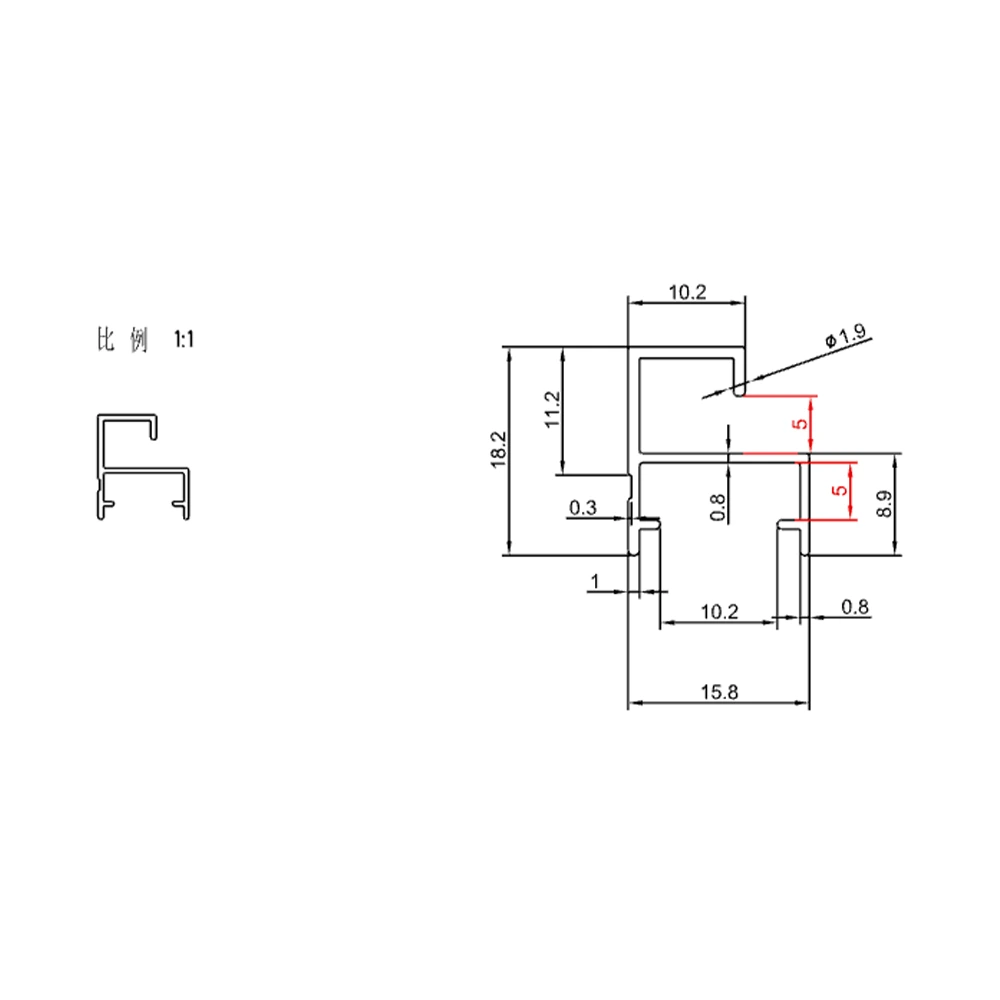 Aluminum Alloy Mirror  - YL-DYW-02