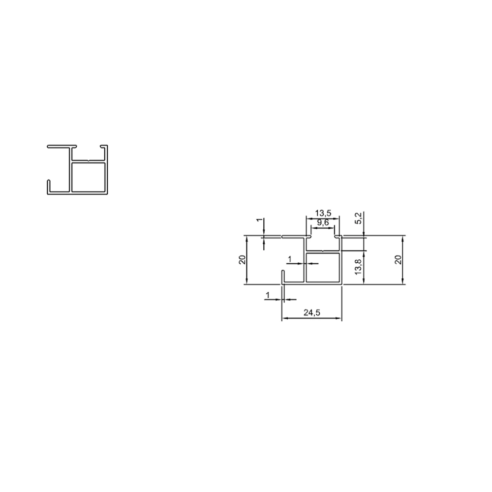 Aluminum Alloy Mirror  - YL-JM-HK02